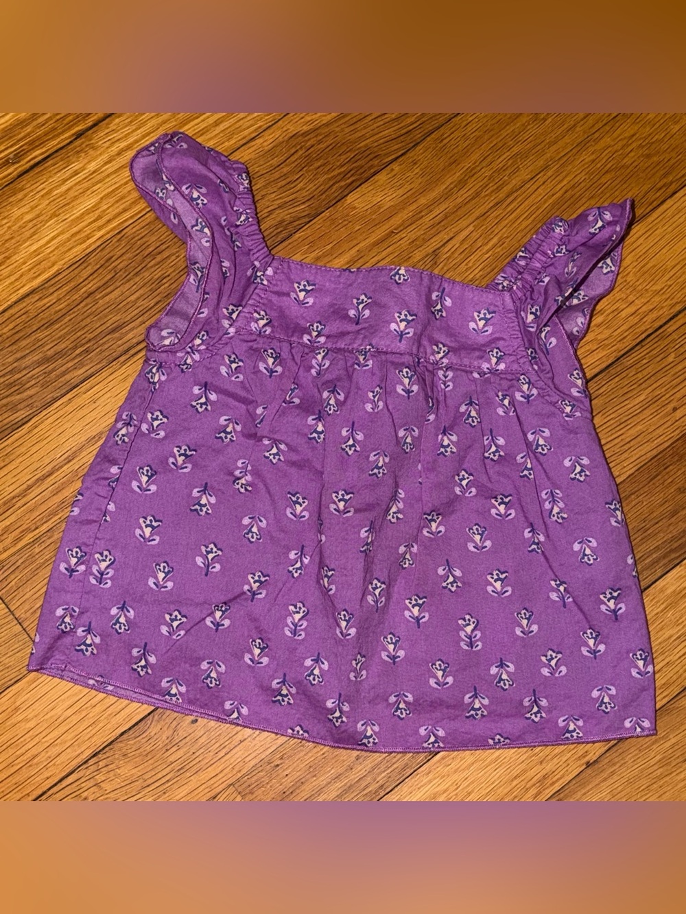 Carter's Purple Floral Toddler Tank-Top